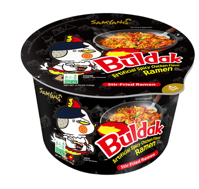 BULDAK SPICY CHICKEN STIR FRIED RAMEN BOWL (KOREA)