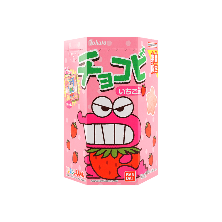 TOHATO CHOCOBI STRAWBERRY CRAYON SHIN CHAN PUFFED CORN SNACK (JAPAN)