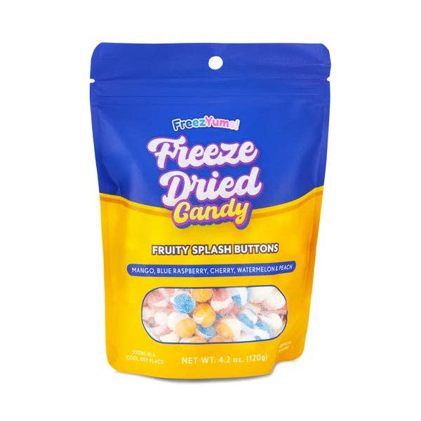 FreezYums! Freeze-Dried Fruity Splash Button Candy