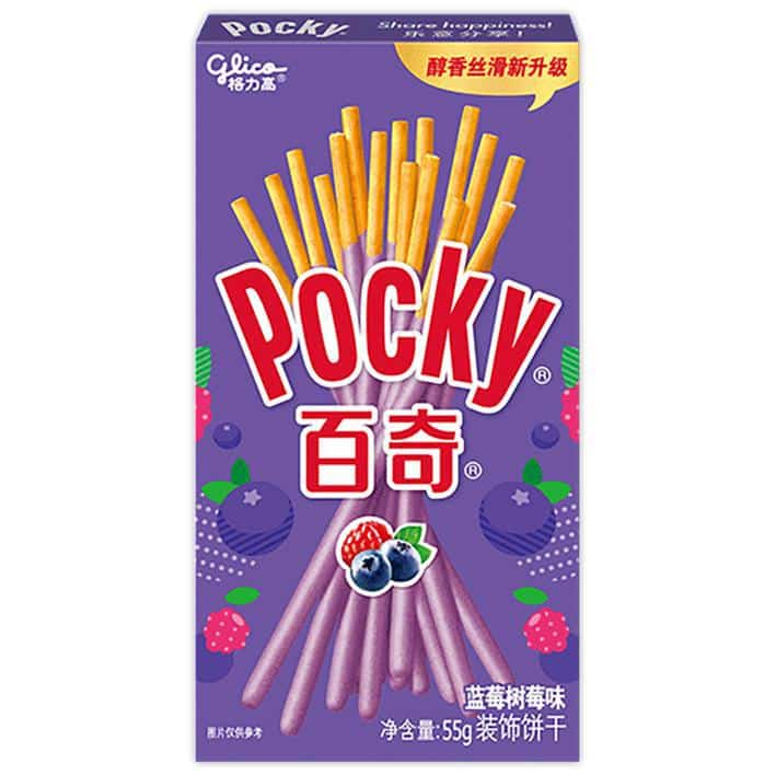 POCKY BLUEBERRY RASPBERRY CREME (CHINA)