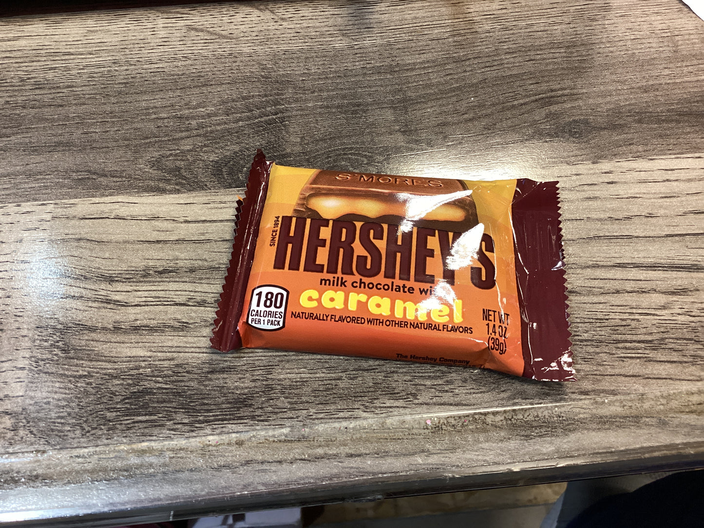 Hershey,s milk chocolate caramel