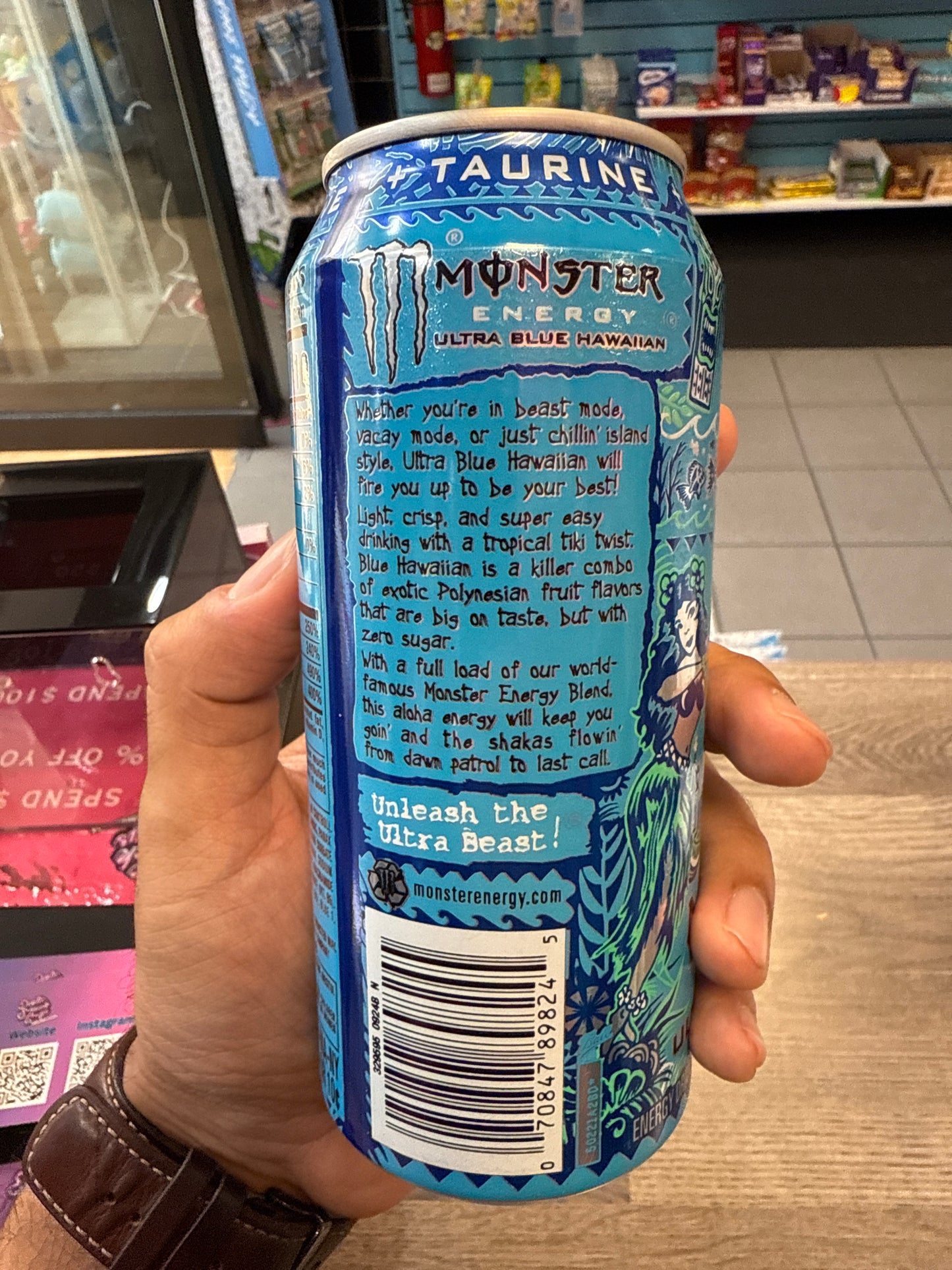 Monster Energy Ultra Blue Hawaiian