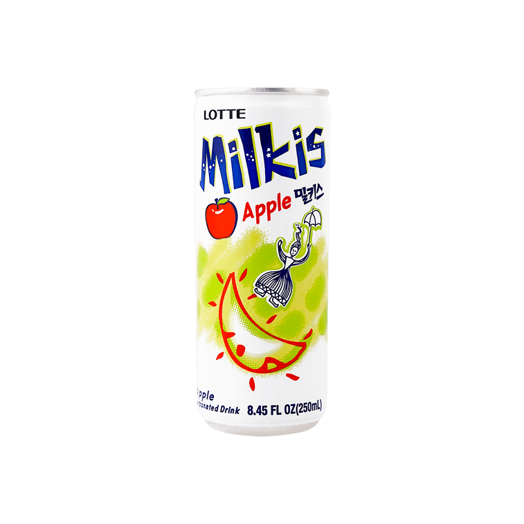 LOTTE KOREA MILKIS APPLE SODA CARBONATED APPLE FLAVORED (KOREA)