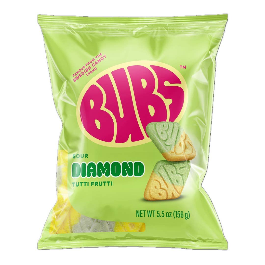 Bubs Sour Diamond Tutti Frutti 5.5oz