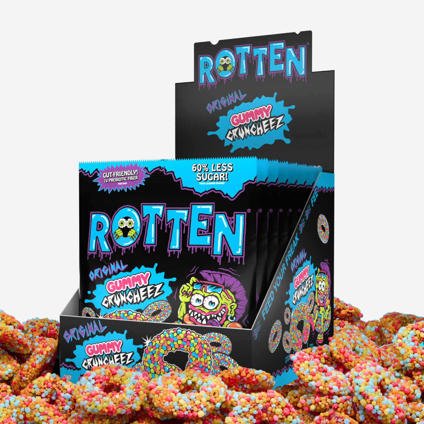 NEW Original Gummy Cruncheez 1.8oz - 8 Pack