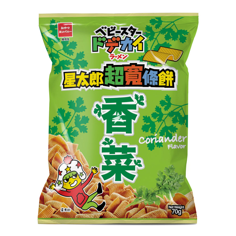 OYATSU BABY STAR WIDE RAMEN SNACK CORIANDER FLAVOUR (TAIWAN)