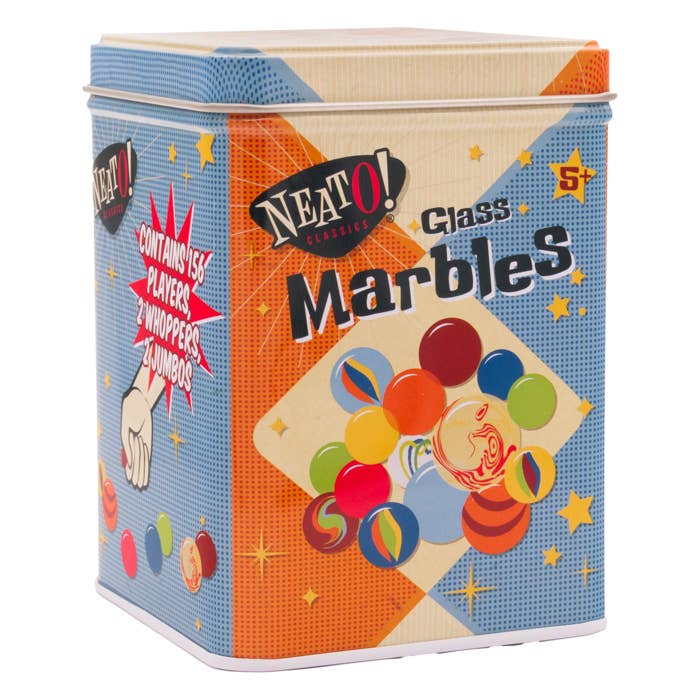 Neato! Marbles In A Tin Box - Retro Classic