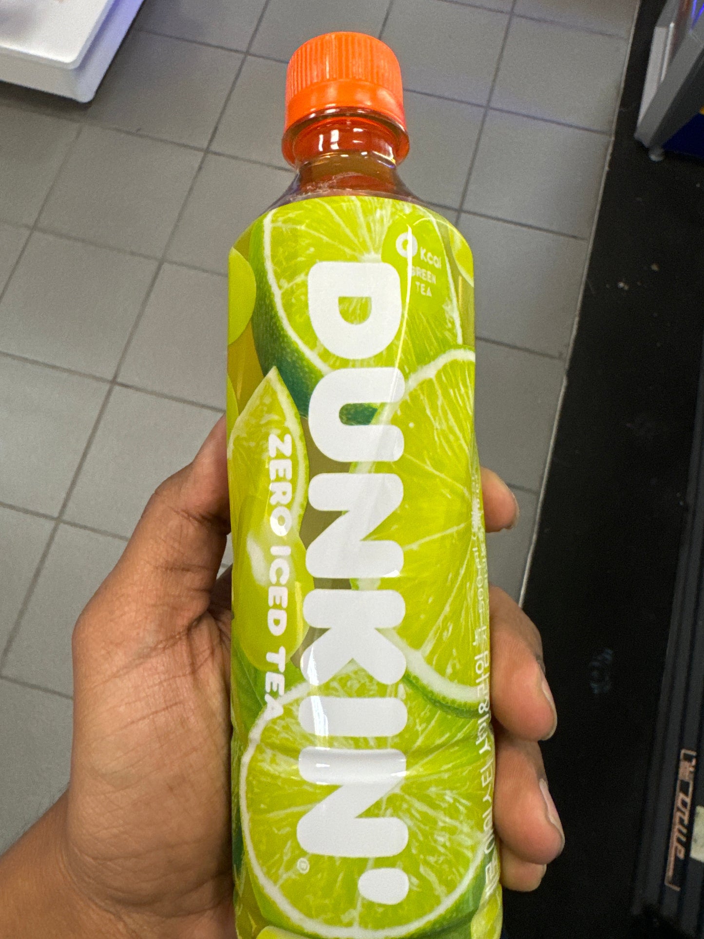 DUNKIN ZERO ICED TEA SHINE AND LIME (KOREA)