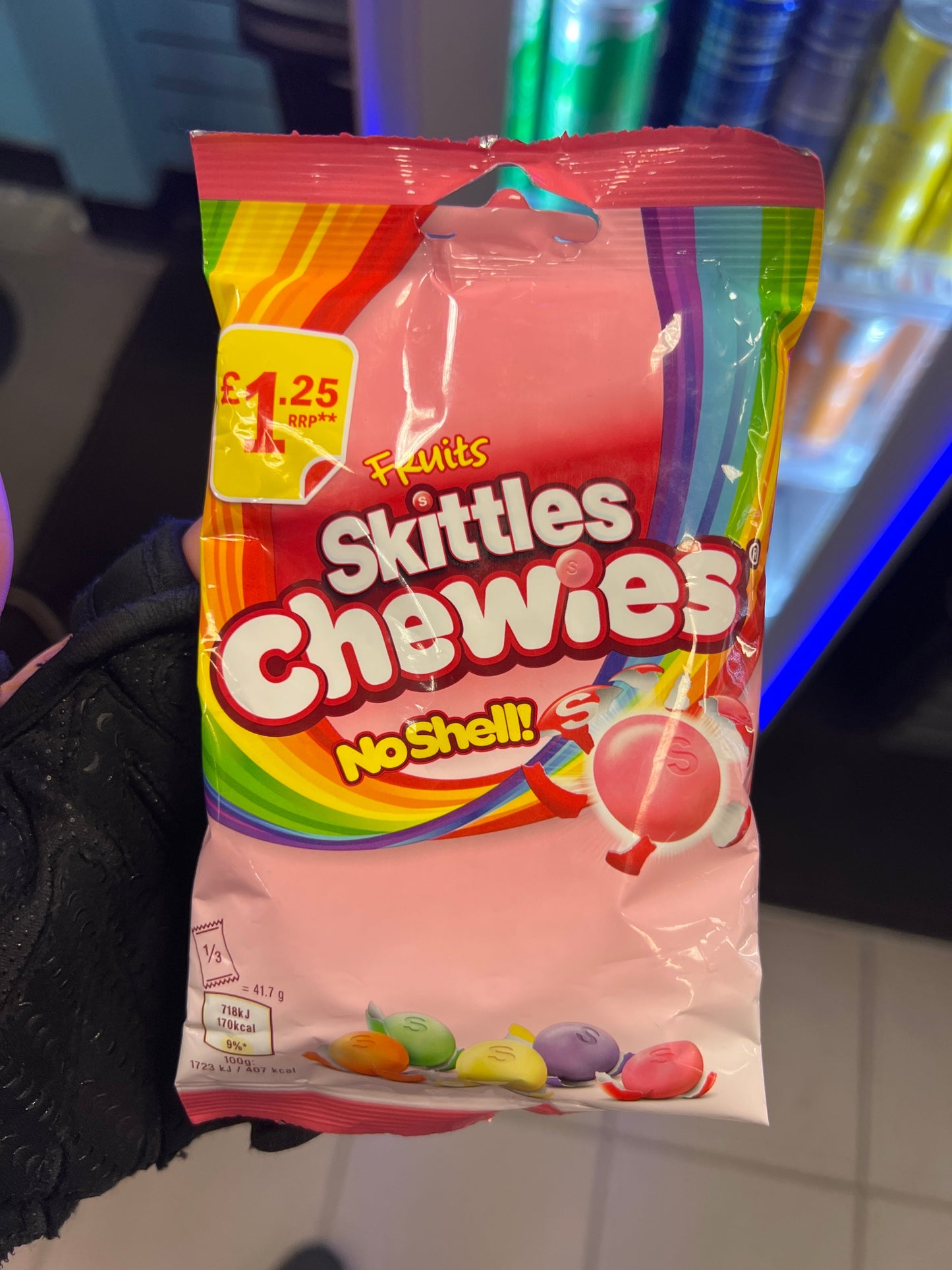 SKITTLES CHEWIES NO SHELL (UK)