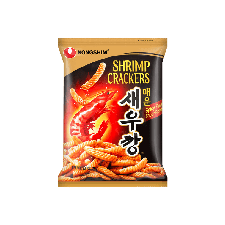 HOT & SPICY SHRIMP CRACKERS - LIGHT & CRISPY SEAFOOD SNACK (KOREA)