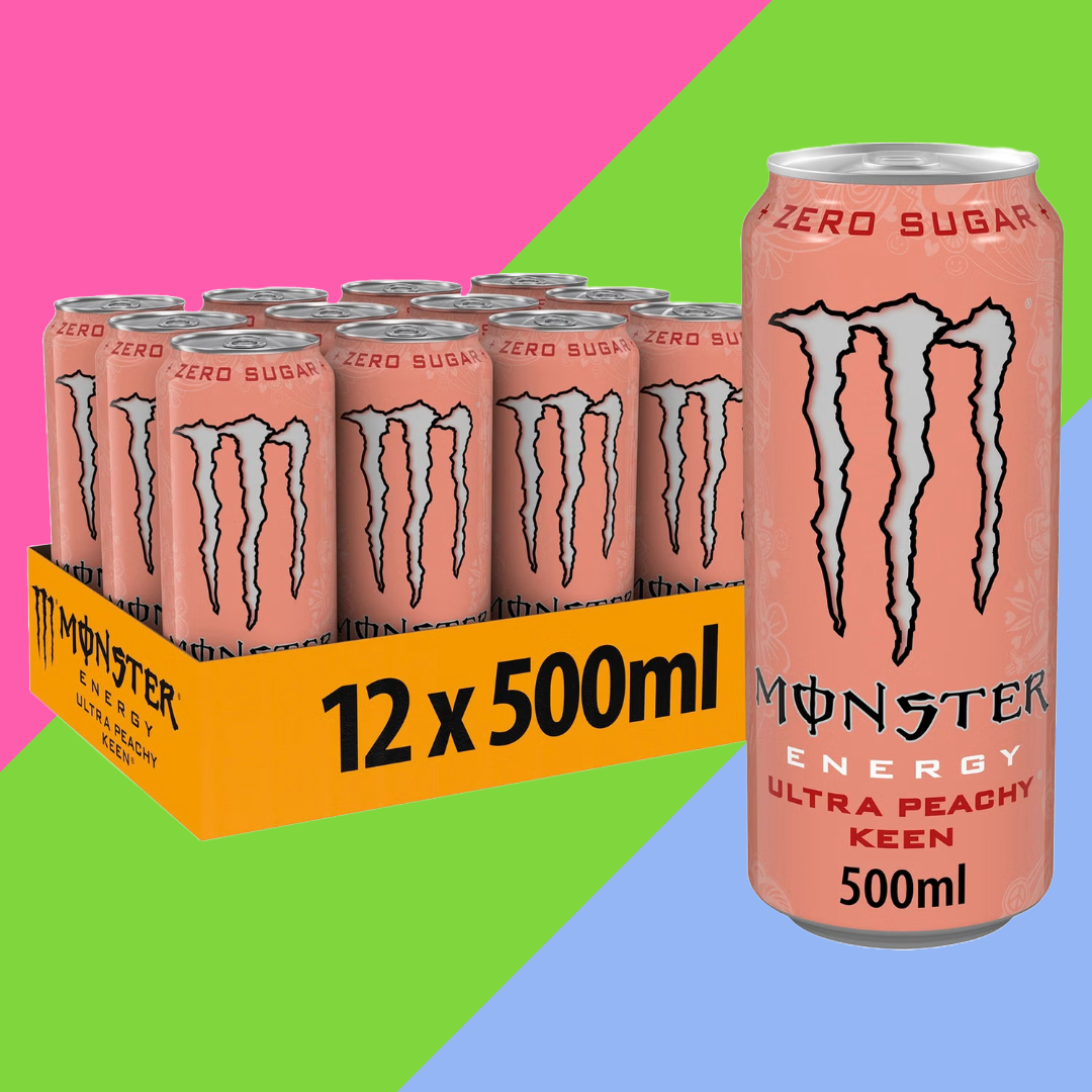Monster Energy Drink Ultra Peachy Keen Zero Sugar 500ML