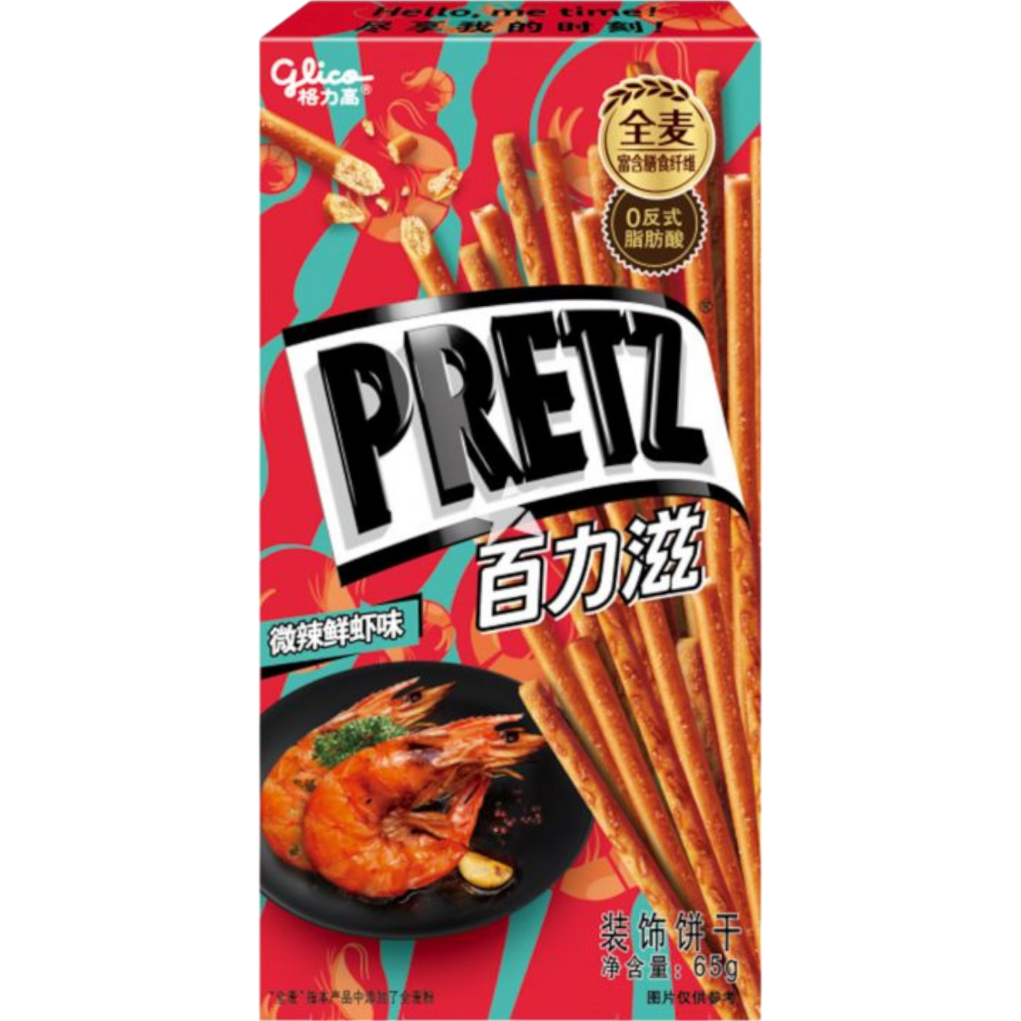 Glico Pretz Baked Pretzel Sticks Spicy Shrimp Flavor