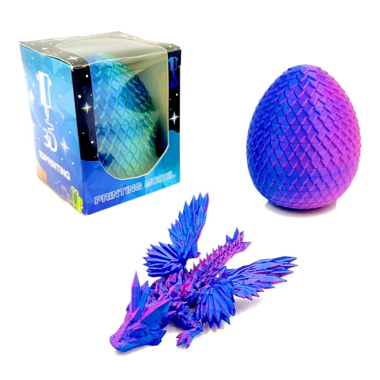 3D Printed Mystery Double Wing Dragon Egg