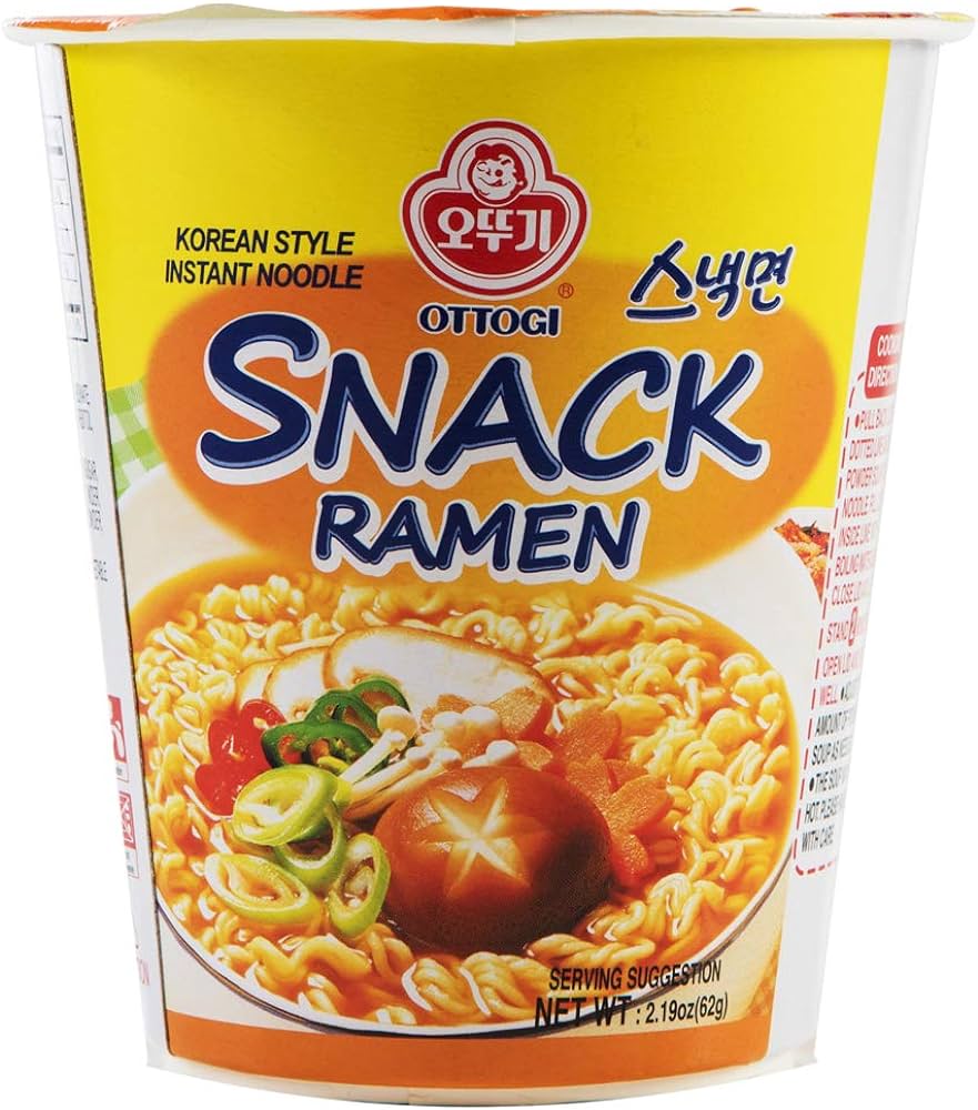 KOREAN STYLE SPICY SNACK RAMEN INSTANT NOODLES (KOREA)