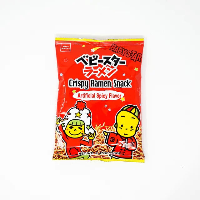 BABY STAR CRISPY RAMEN SNACK - SPICY FLAVOR (JAPAN)