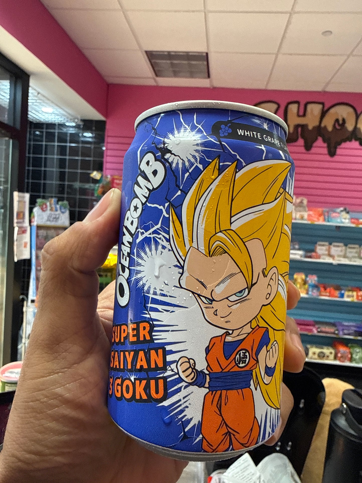 OCEAN BOMB WHITE GRAPE FLAVOR SUPER SAIYAN & GOKU PRODUCT OF TAIWAN 🇹🇼
