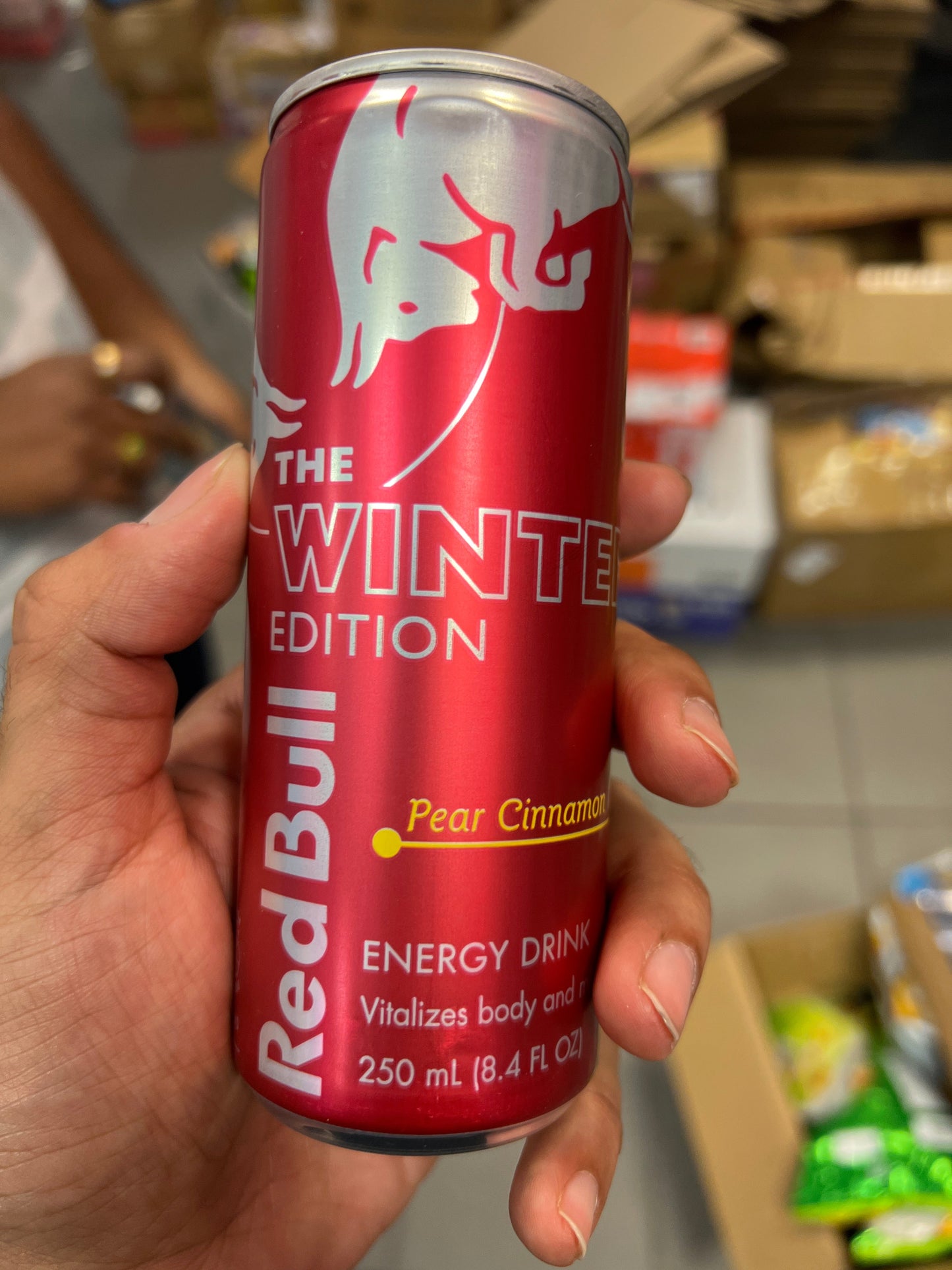 RED BULL PEAR CINNAMON (8.4 floz) (AUSTRIA)