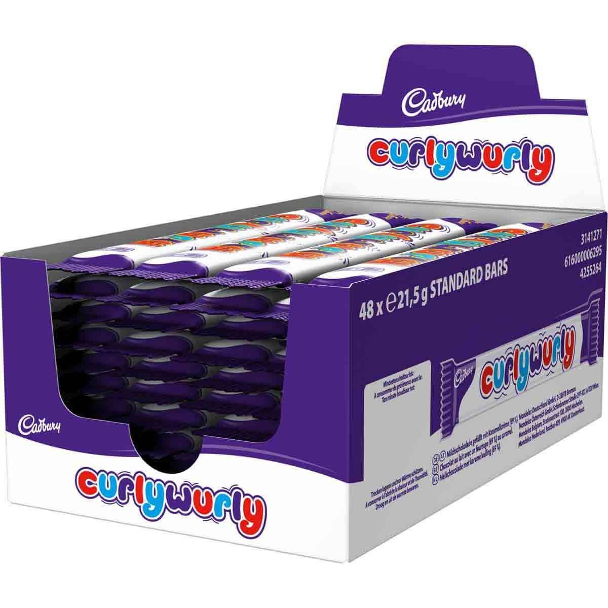 Cadbury Curly Wurly Chocolate Bar 48 x 21.5g Bars