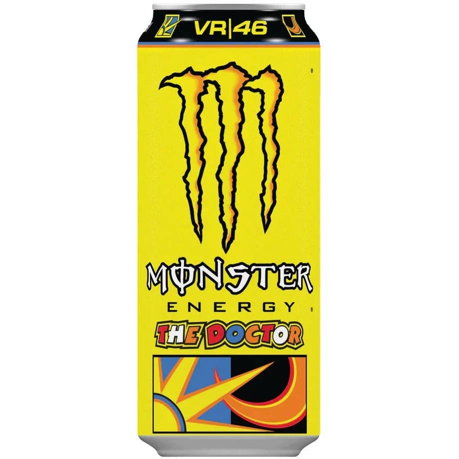 Monster Energy VR46 The Doctor Energy Drink 500 ml. / 16.9 fl.oz. (Bulk)