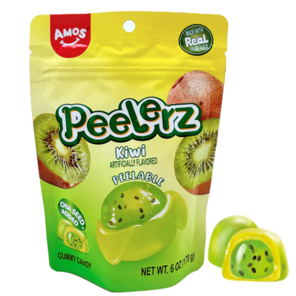 Amos Peelerz Gummy Kiwi 6oz