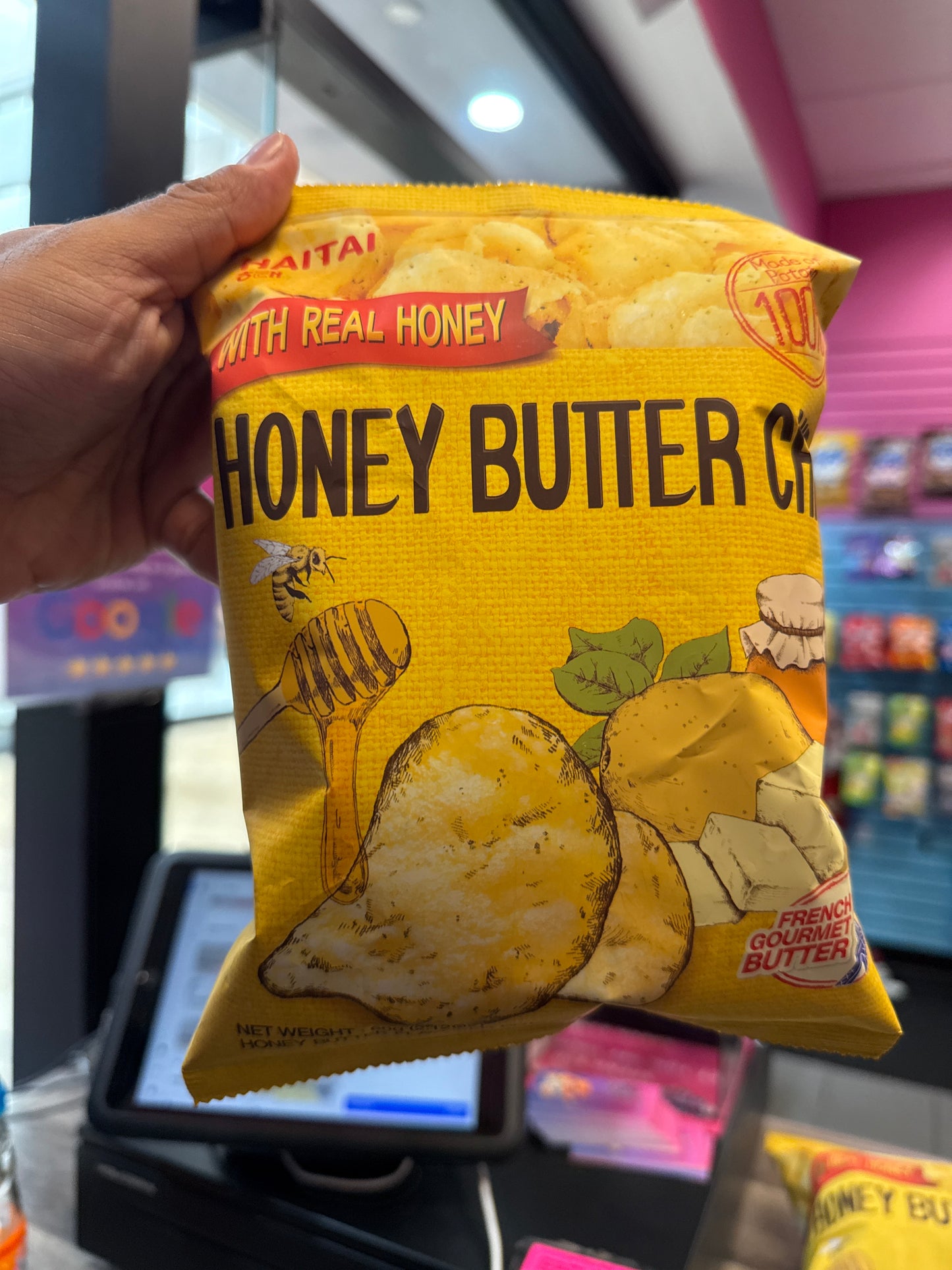 Korean Honey Butter Potato Chips 60G