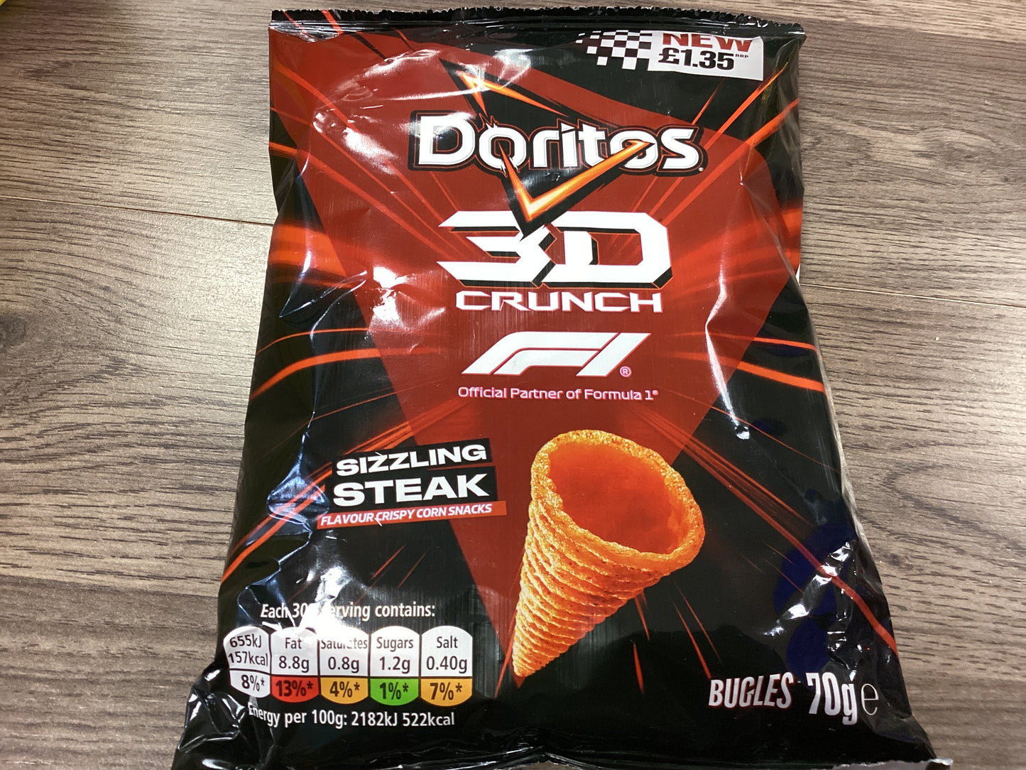 Doritos 3 D Crunch Sizzling Steak