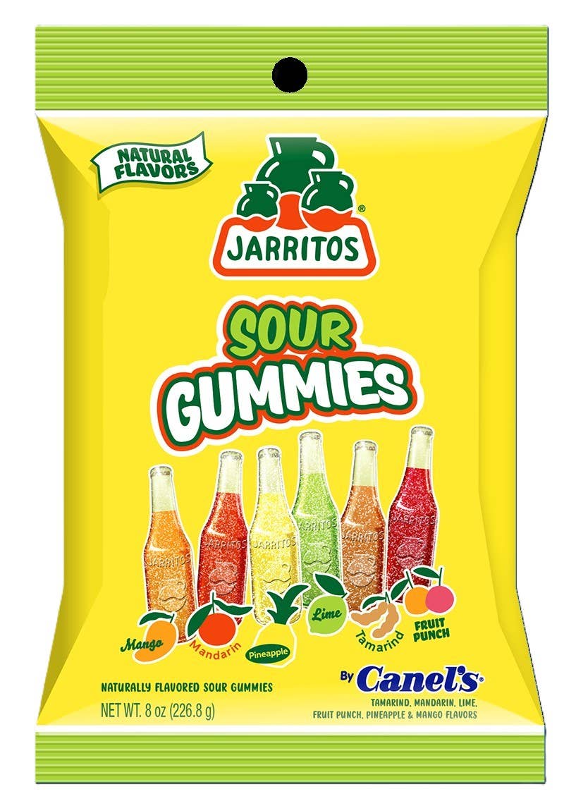 Jarritos Sour Gummies 8oz Peg Bag