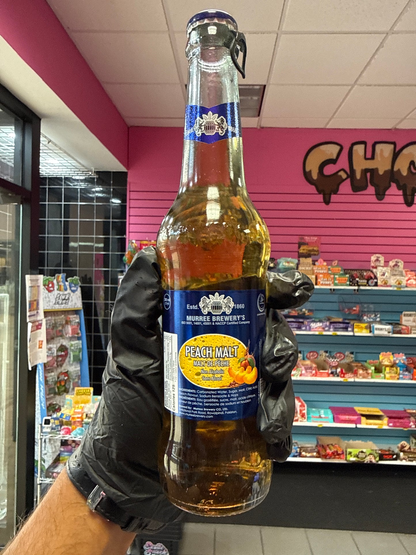 MURREE BREWERY’S PEACH MELT DE PEACH NONALCOHOLIC ESTABLISHED 1860 PRODUCT OF PAKISTAN 🇵🇰