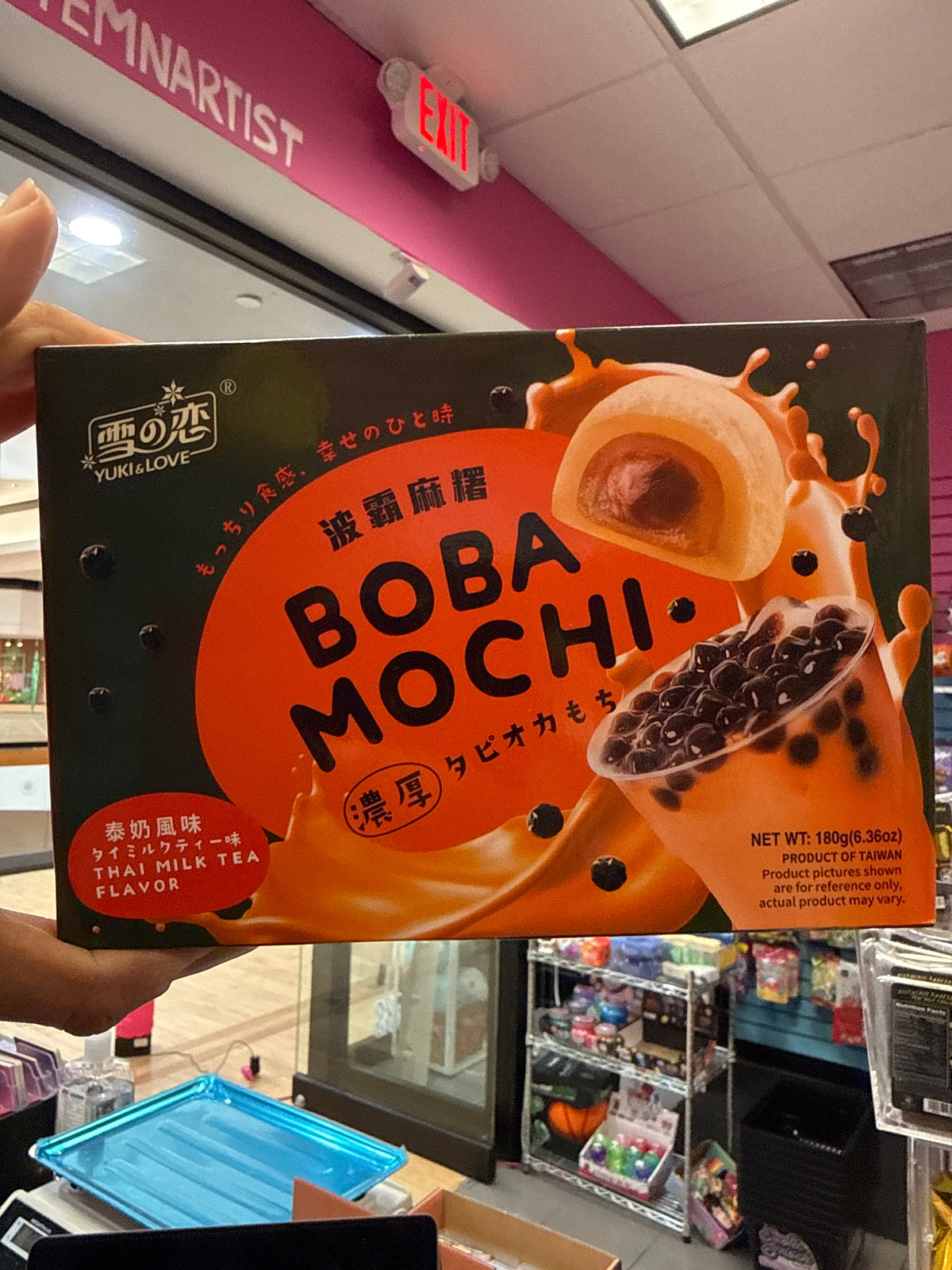 BOBA MOCHI THAI MILK, TEA, FLAVOR, PRODUCT OF TAIWAN 🇹🇼
