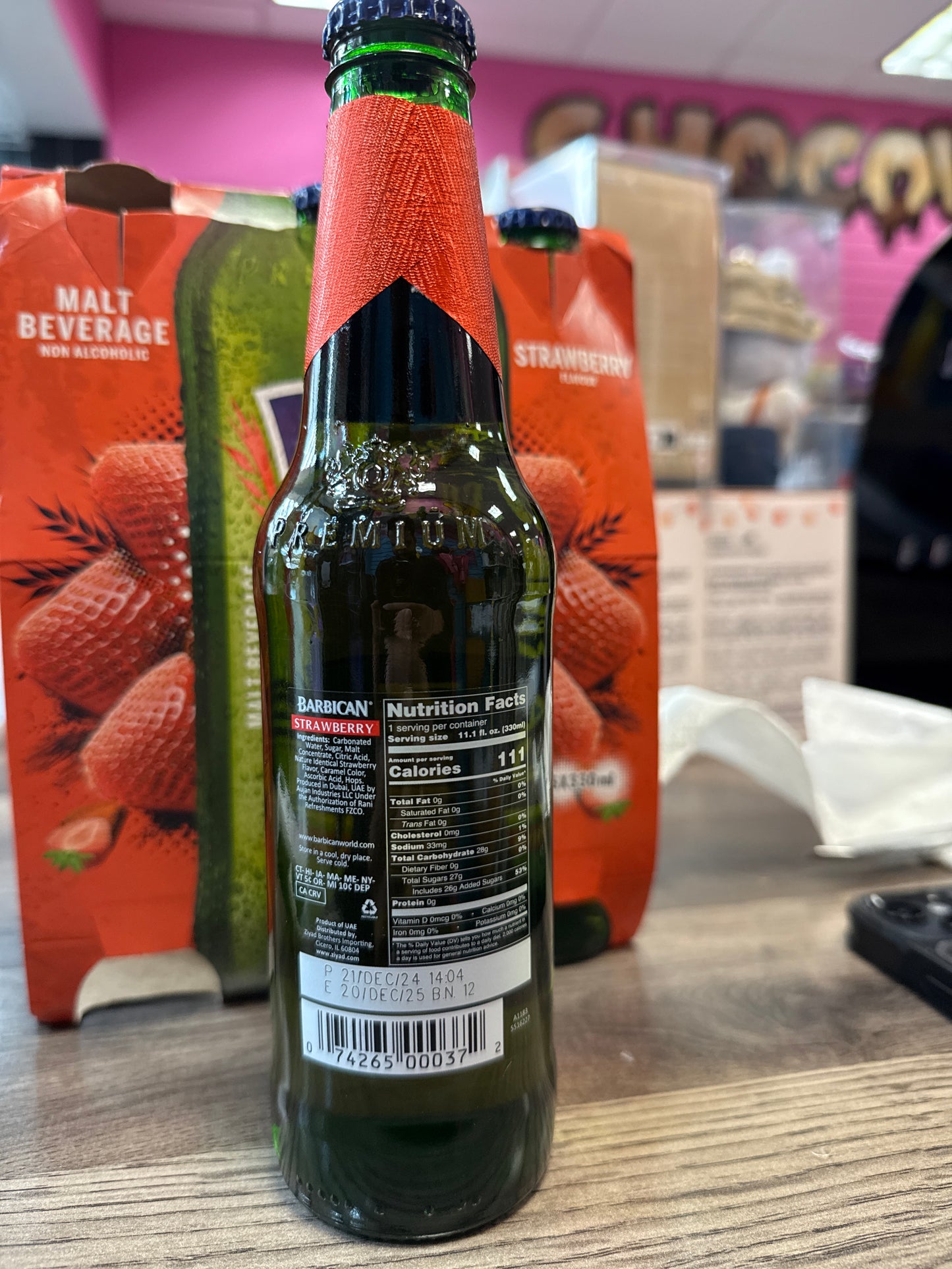 Barbican Malt Beverages Strawberry Non Alcoholic