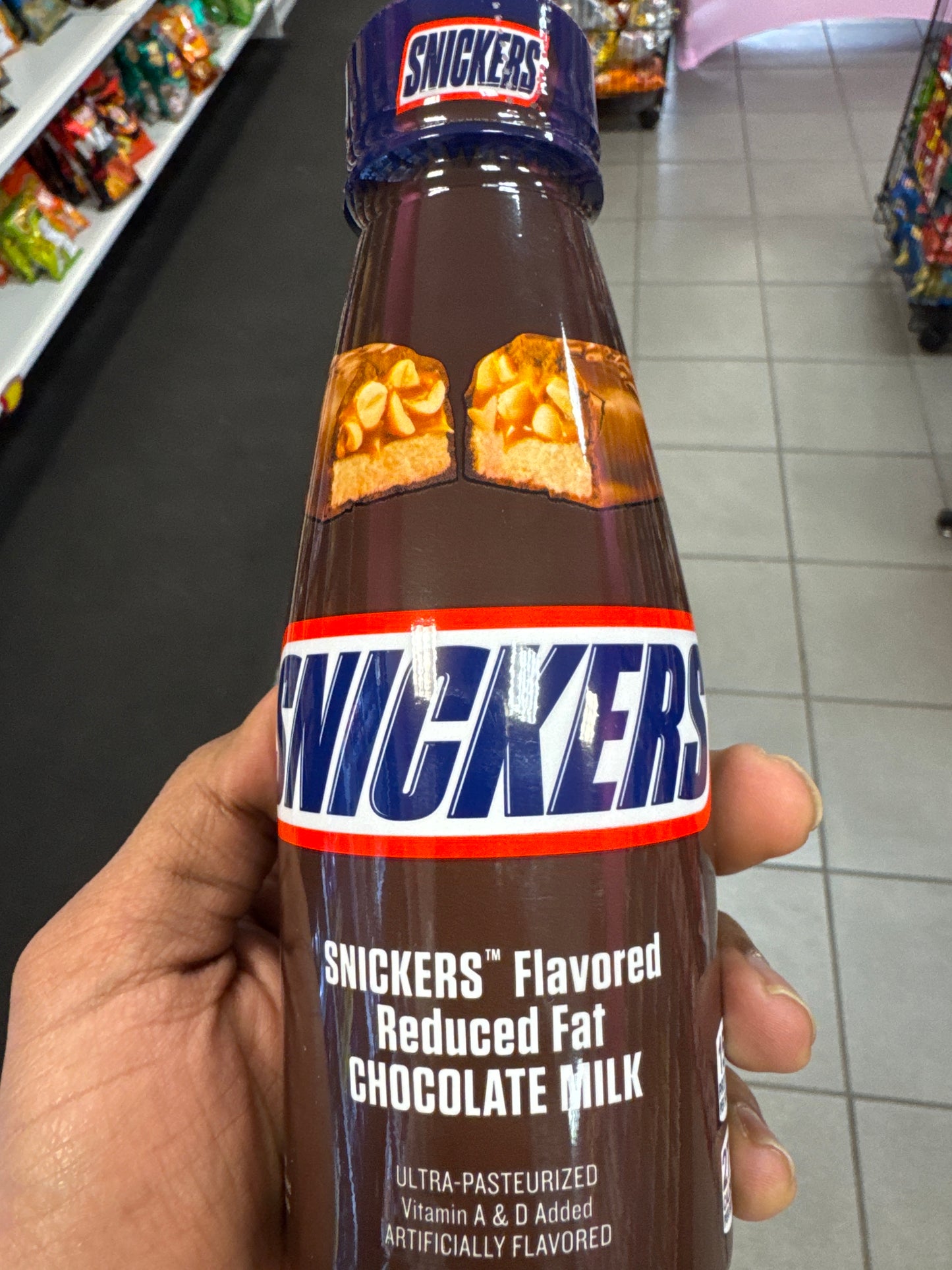 Snickers chocolate milkshake