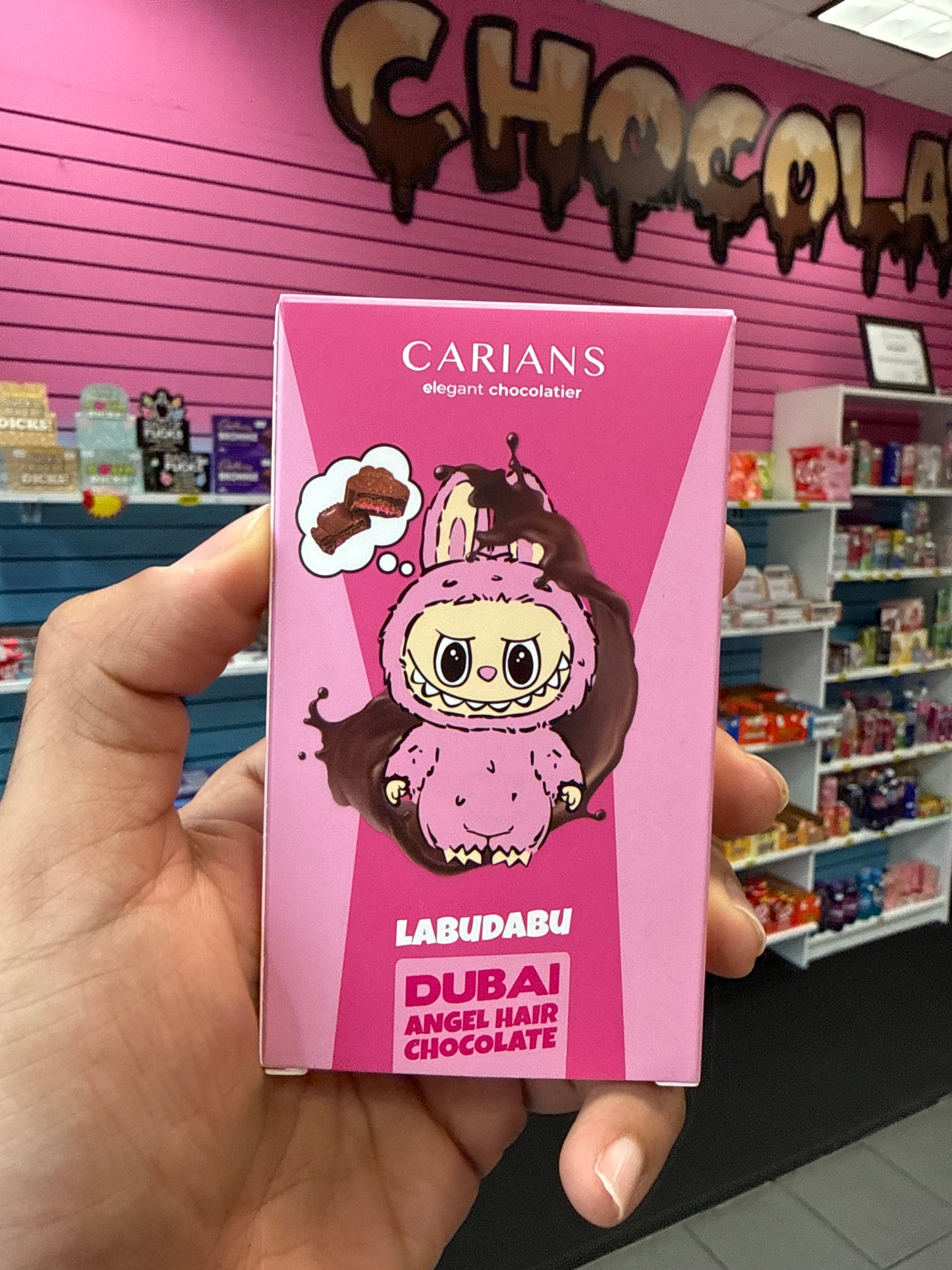 Carrie’s Dubai, angel hair chocolate