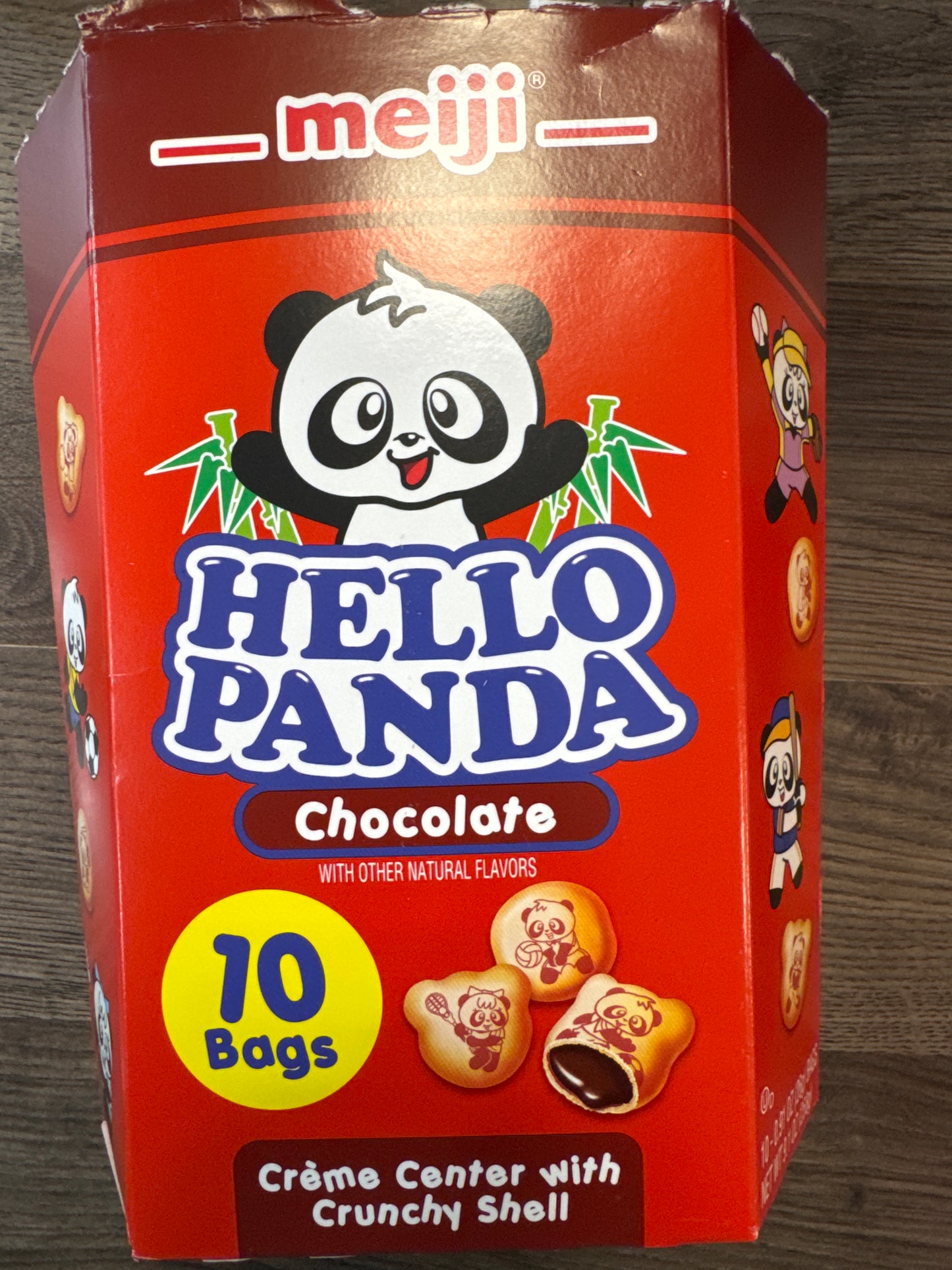 Hello Panda Chocolate creme center with crunchy shell