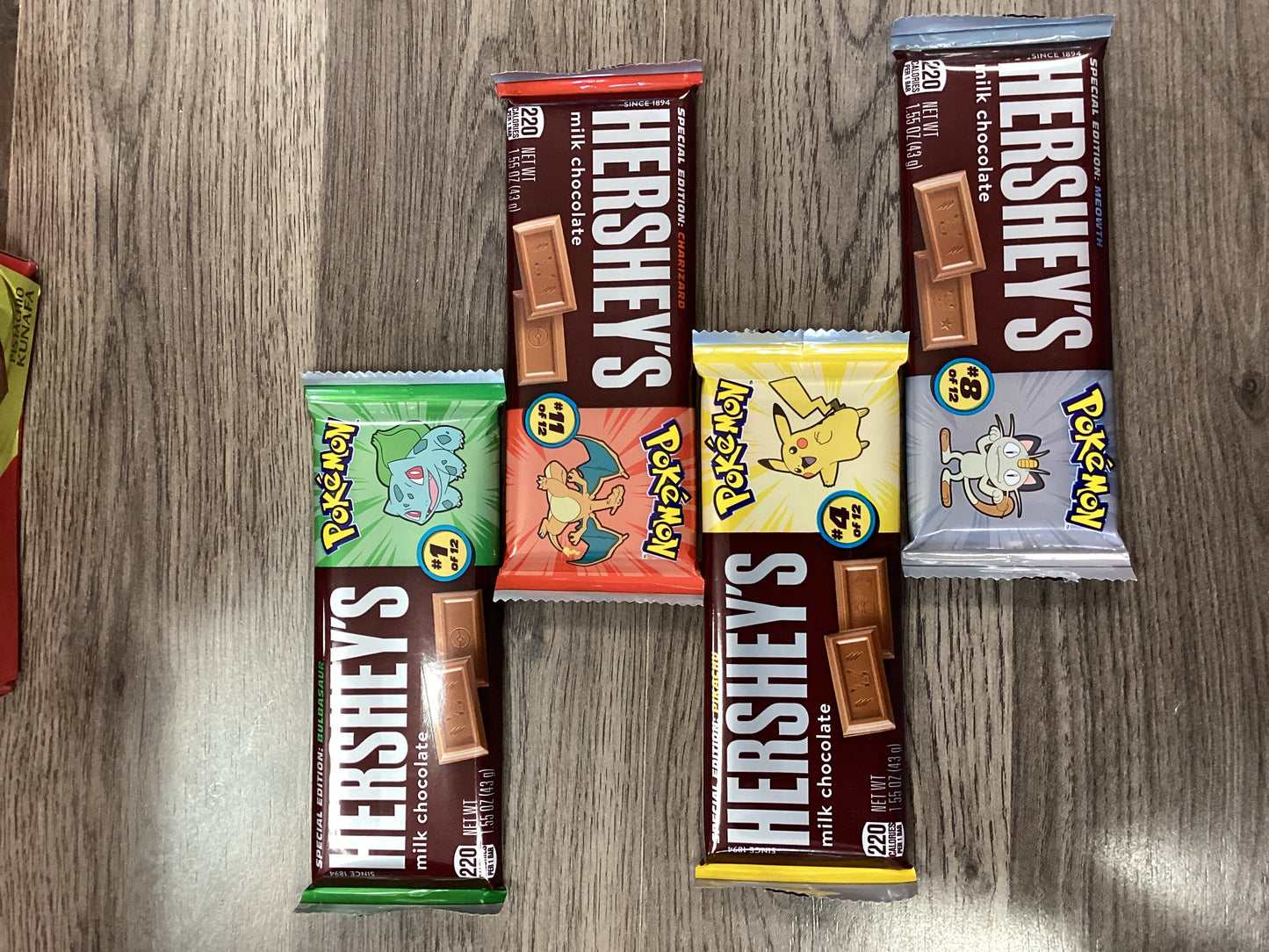 Pokemon Hershey’s Milk Chocolate Bars 43g