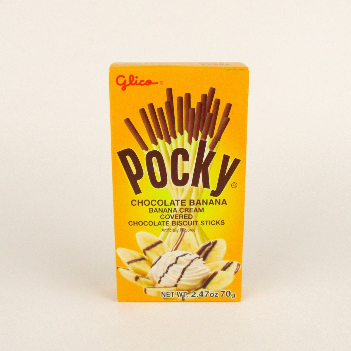 GLICO POCKY BANANA CREAM COOKIE STICKS (JAPAN)