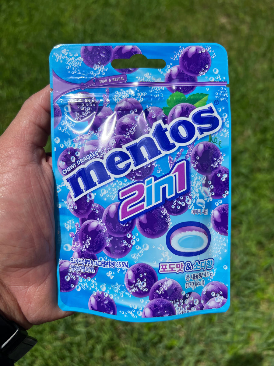 MENTOS 2 IN 1 GRAPE SODA (KOREA)