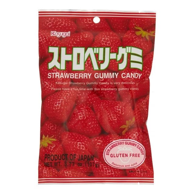 KASUGAI STRAWBERRY GUMMY CANDY (JAPAN)