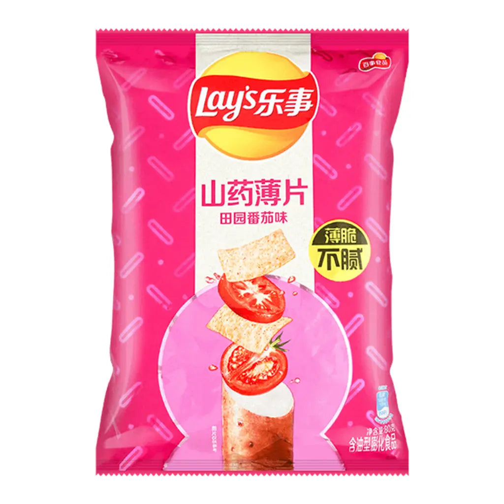 LAY'S TOMATO FLAVOR YAM CHIPS (CHINA)