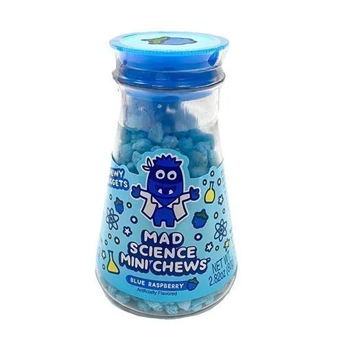 FRUITY MAD SCIENCE MINI CHEWS BLUE RASPBERRY (USA)