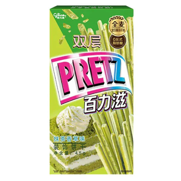 GLICO PRETZ MATCHA VANILLA CAKE FLAVOR (CHINA)