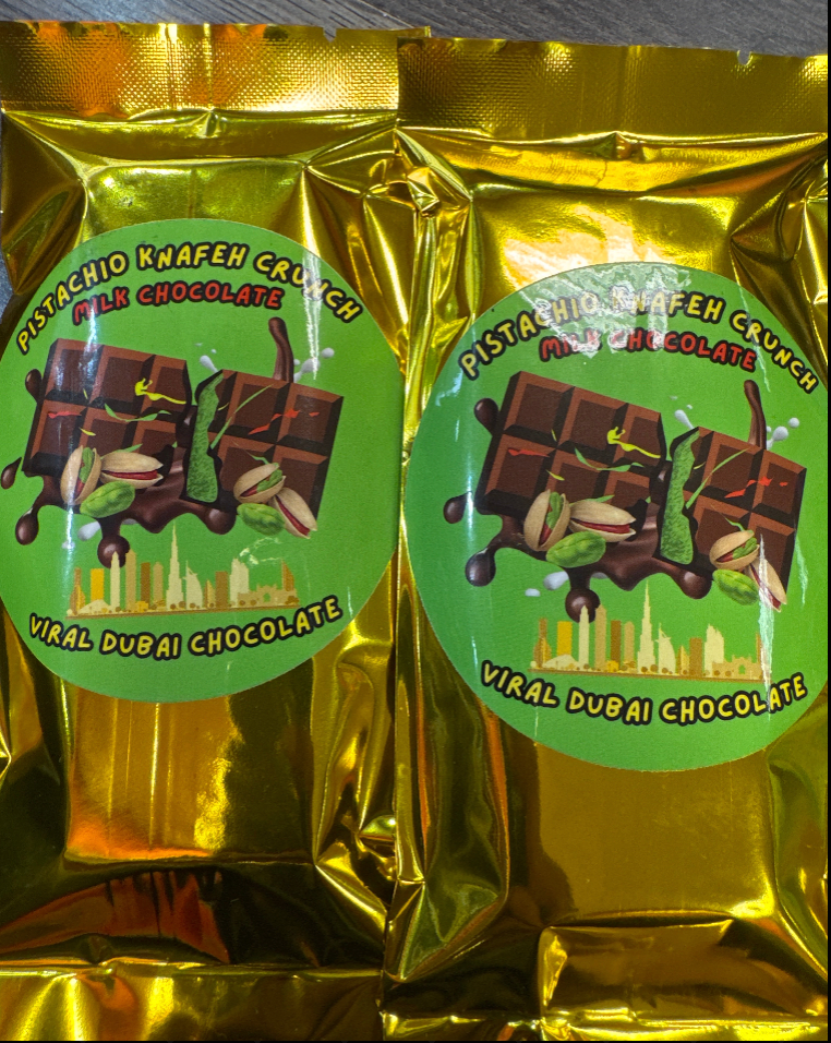 PISTACHIO KNAFEH CHOCOLATE (DUBAI)