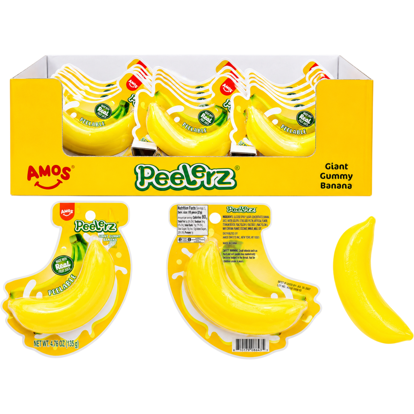 Amos Peelerz Giant Banana Gummy