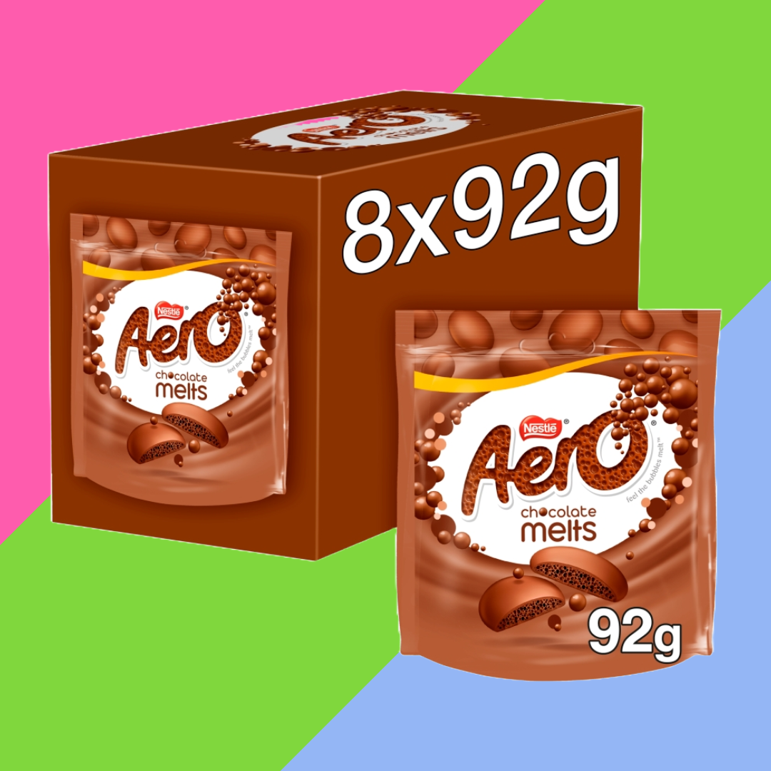Aero Melts Milk Chocolate Sharing Bag 8x92g
