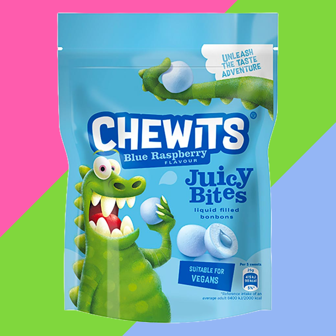 Chewits Blue Raspberry Juicy Bites 115g