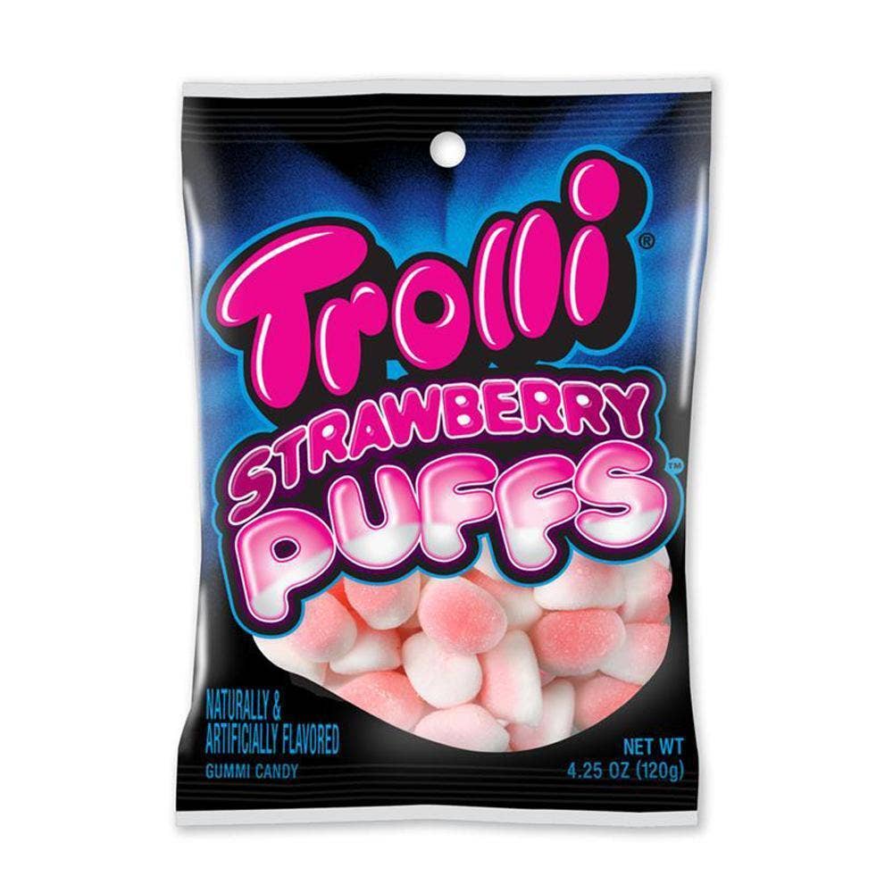 Trolli Strawberry Puffs Gummi Candy 4.25oz