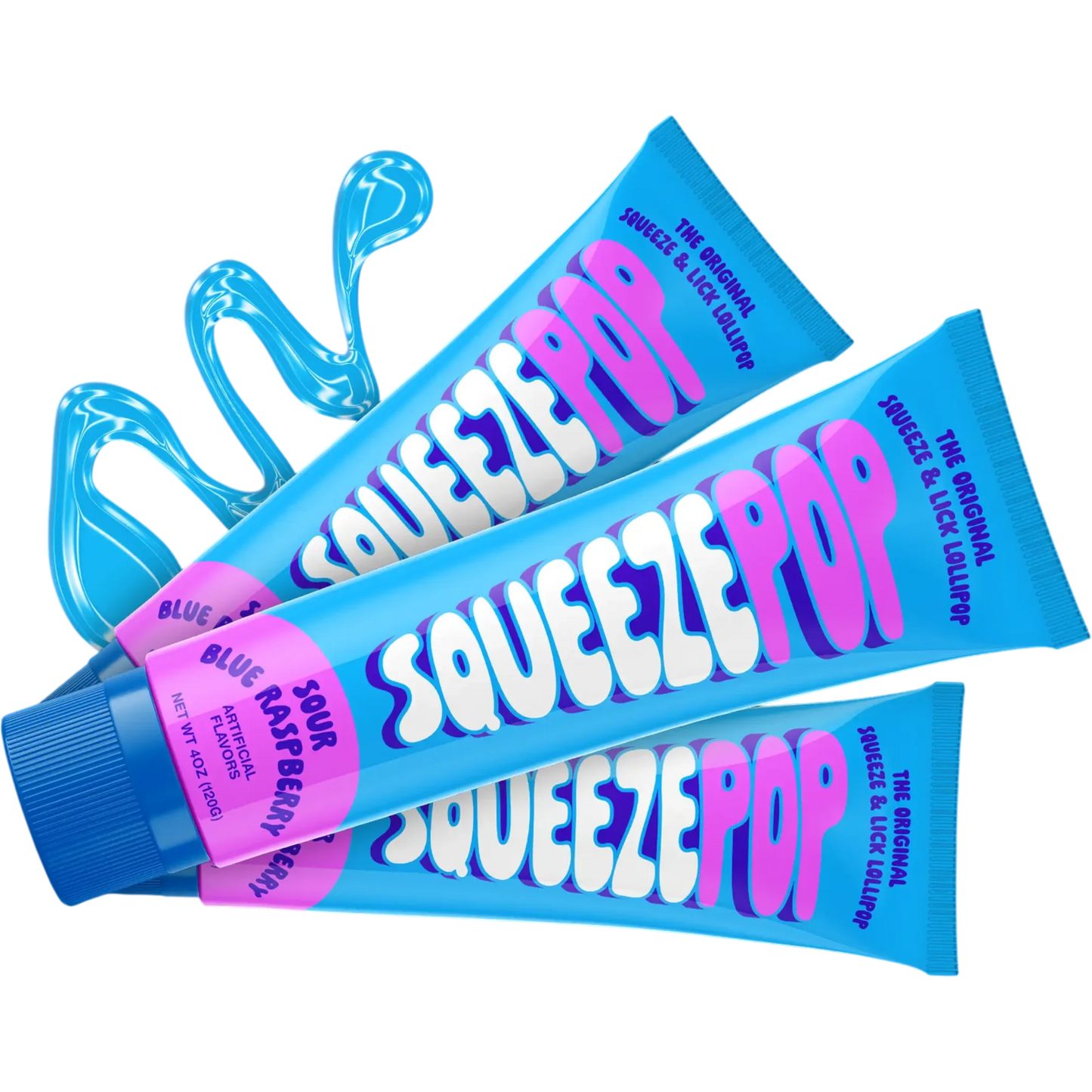 Squeeze Pop Sour Blue Raspberry