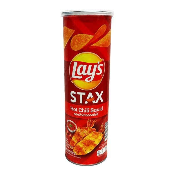 LAY'S STAX POTATO CHIPS HOT CHILLI SQUID (VIETNAM)