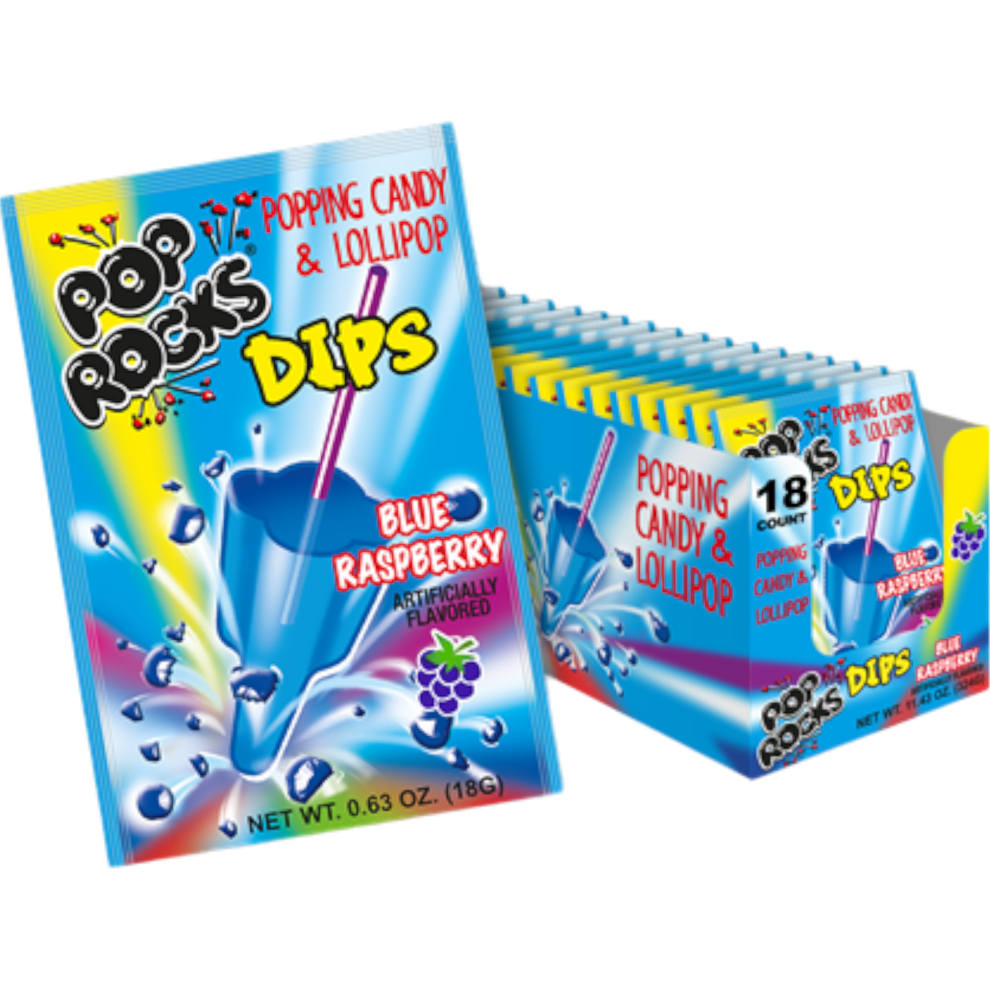 Pop Rocks Blue Raspberry Dips