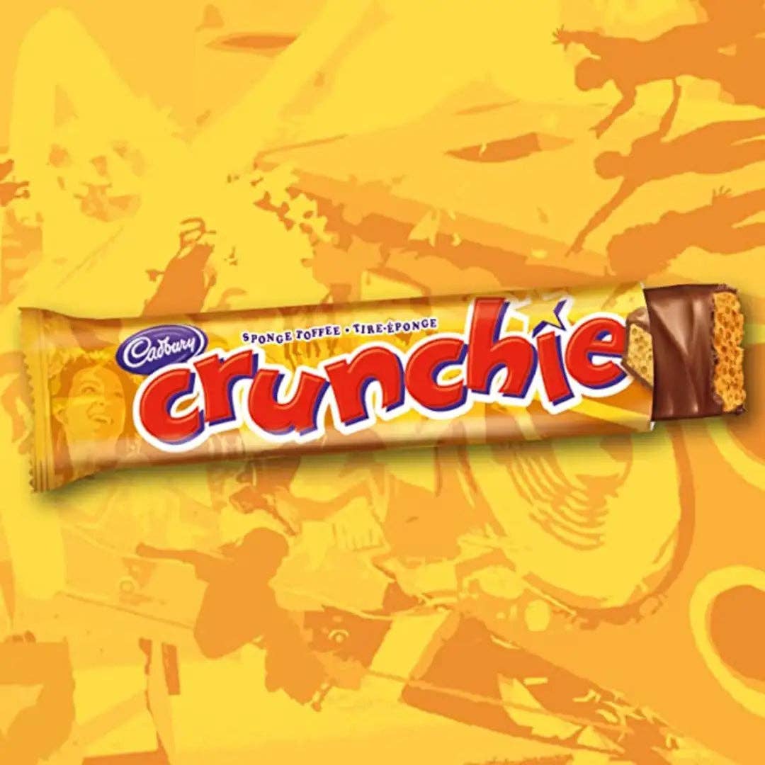 Cadbury Crunchie Chocolatey Candy Bars, 44 g