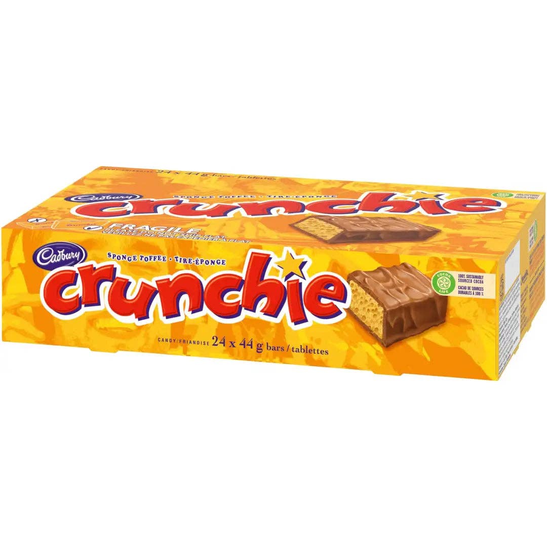 Cadbury Crunchie Chocolatey Candy Bars, 44 g